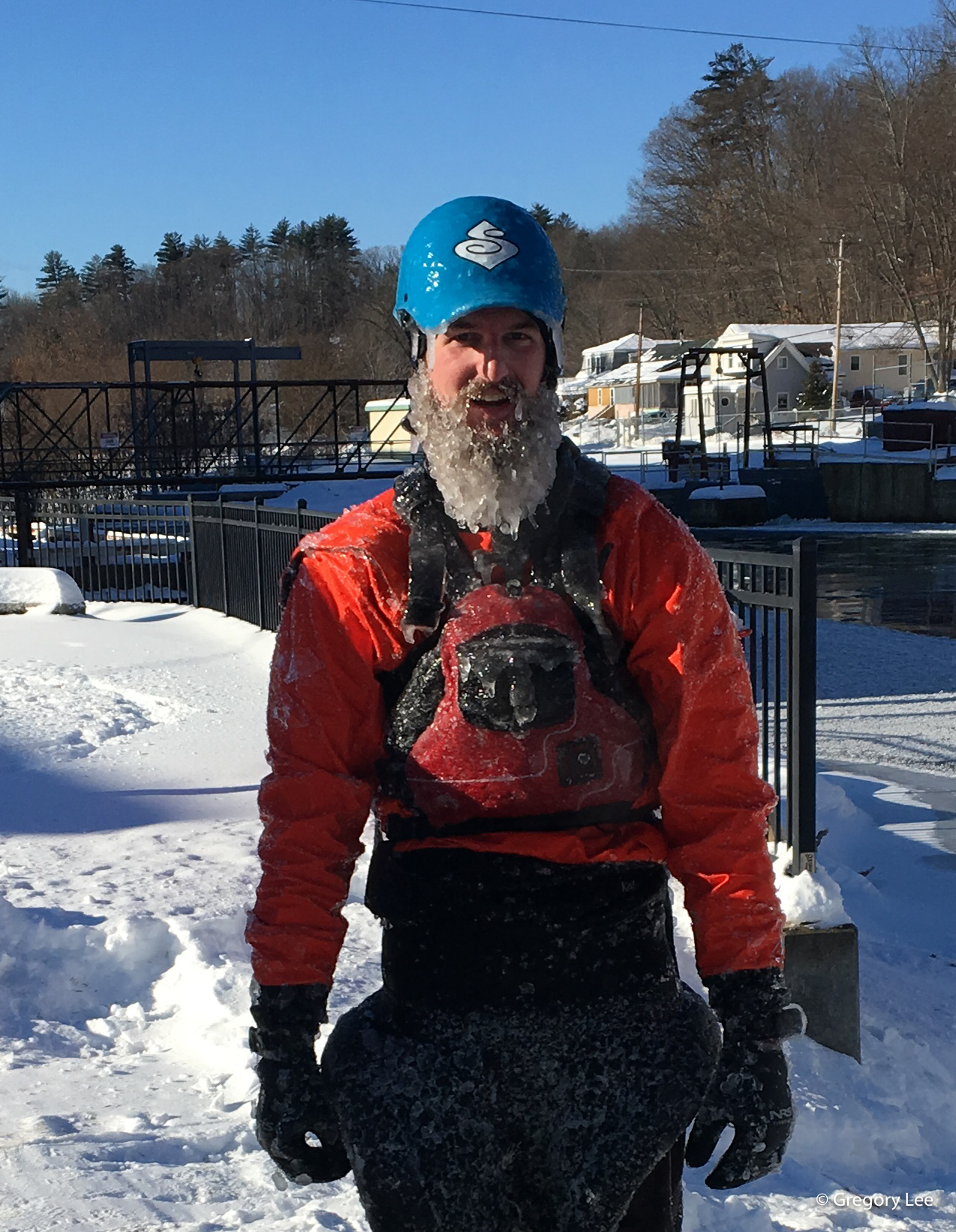 Stevie with frozen beard